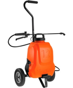 POMPA IRRORATRICE A SPALLA A BATTERIA STOCKER "1239" CON CARRELLO 12L 2,5 BAR 12V 2,5AH